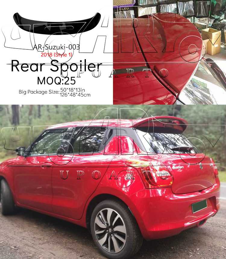 18 Swift Rear Spoiler Style 1