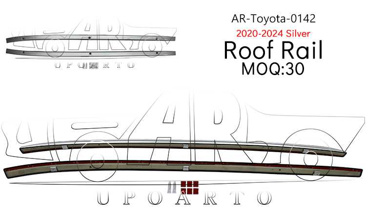 20-24 rav4 roof car rail