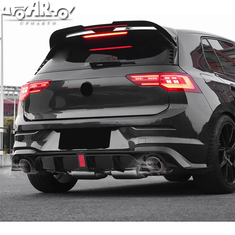 Golf 8 Rear Lip Diffuser With Light