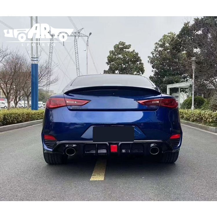2017-2022 Infiniti Q60 Q60s With Lamp Rear Lip Plastic