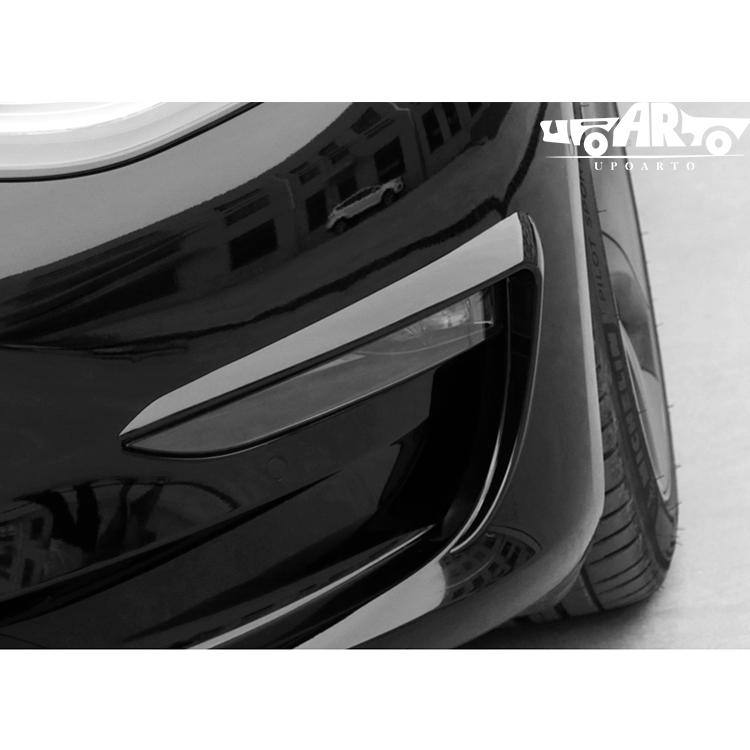 Tesla Model 3 AERO Style Front Fog Lamp Frame Trim 2017-2022