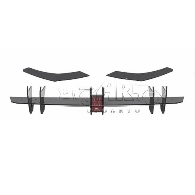 VW Golf 8 MK8 PRO Rear Bumper Blade Diffuser With Lamp