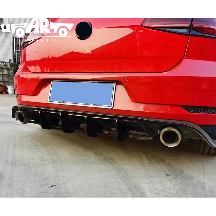 HAOSHENG ABS TCR Style Add-on Rear Lip Diffuser VW Golf 7.5 MK7.5