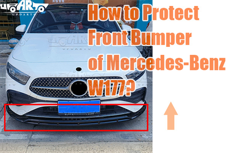 Benz W177 A180 A200 Hatchback Sedan 4-Part Front Lip 2024+.jpg