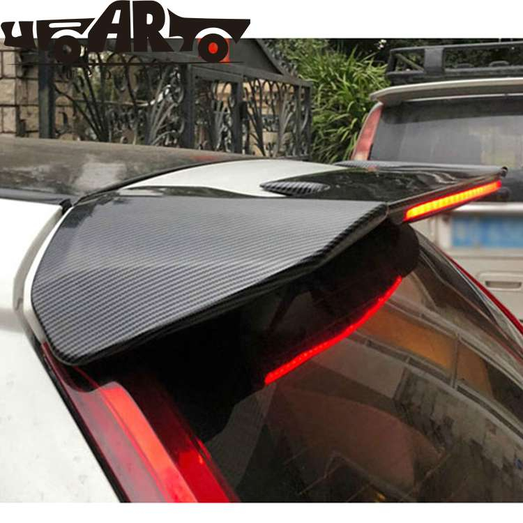 RS ABS Plastic With Lamp Rear Top Spoiler Honda Fit Jazz 2014