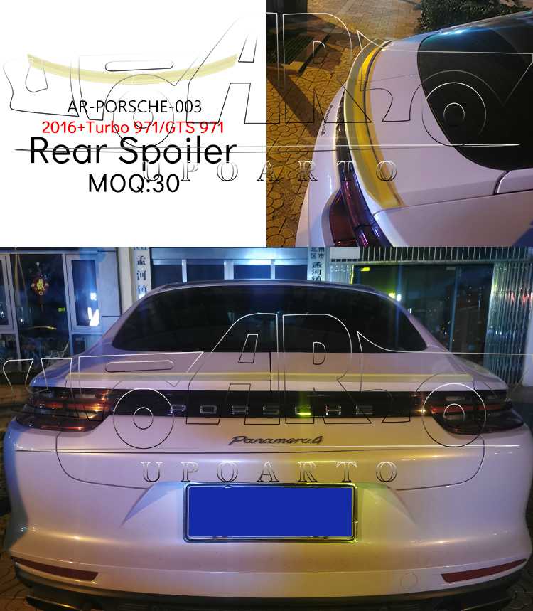 porsche panamera trunk spoiler