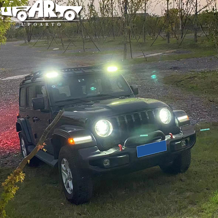 Jeep Wrangler JL Front Roof Light Bar With Led DRL 2018+