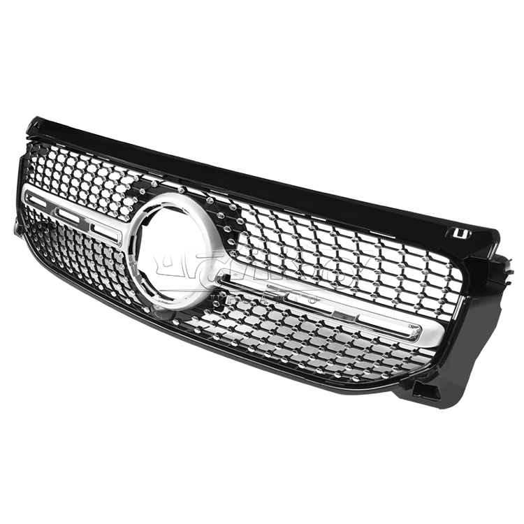 HAOSHENG Plastic Diamond Style Add-on Front Grill Benz GLB X247 2020+