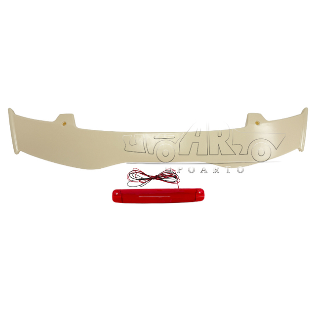 Hatchback 1 Generation Universal Infinite Style ABS With Lamp Rear Roof Spoiler