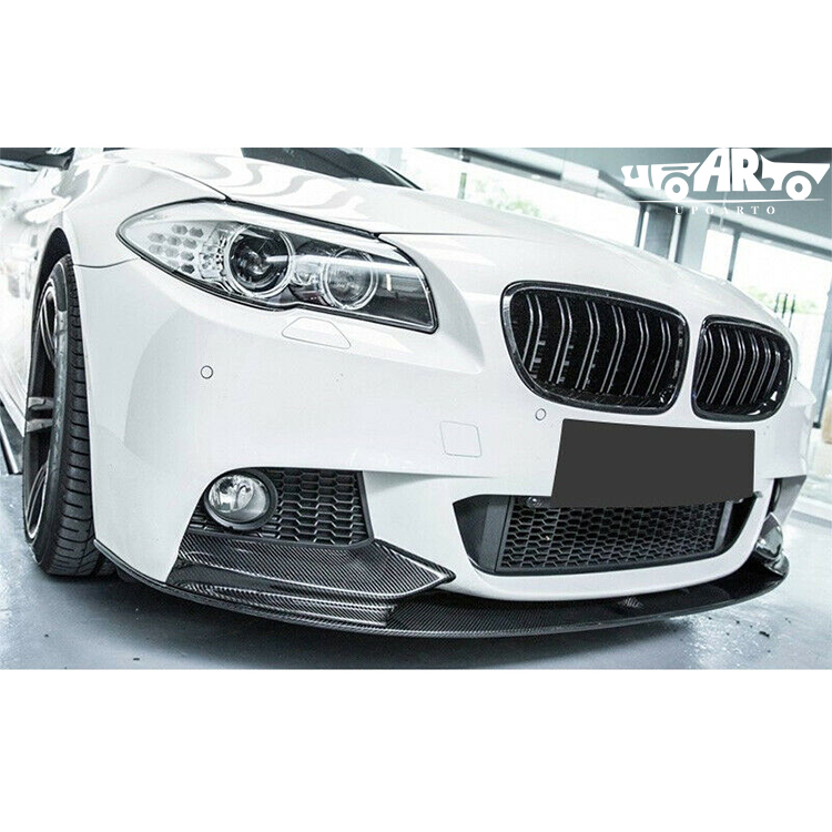 BMW 5 Series F10 ABS Front Bumper Lip 2 Parts 2010-2016
