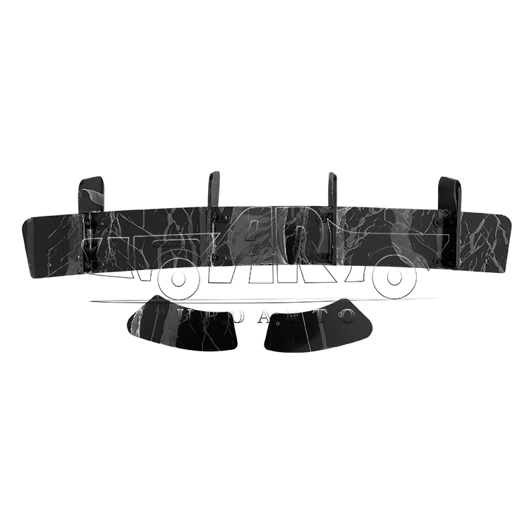 2017-2020 VW Golf 7.5 MK7.5 GTI Rear Blade Diffuser Plastic