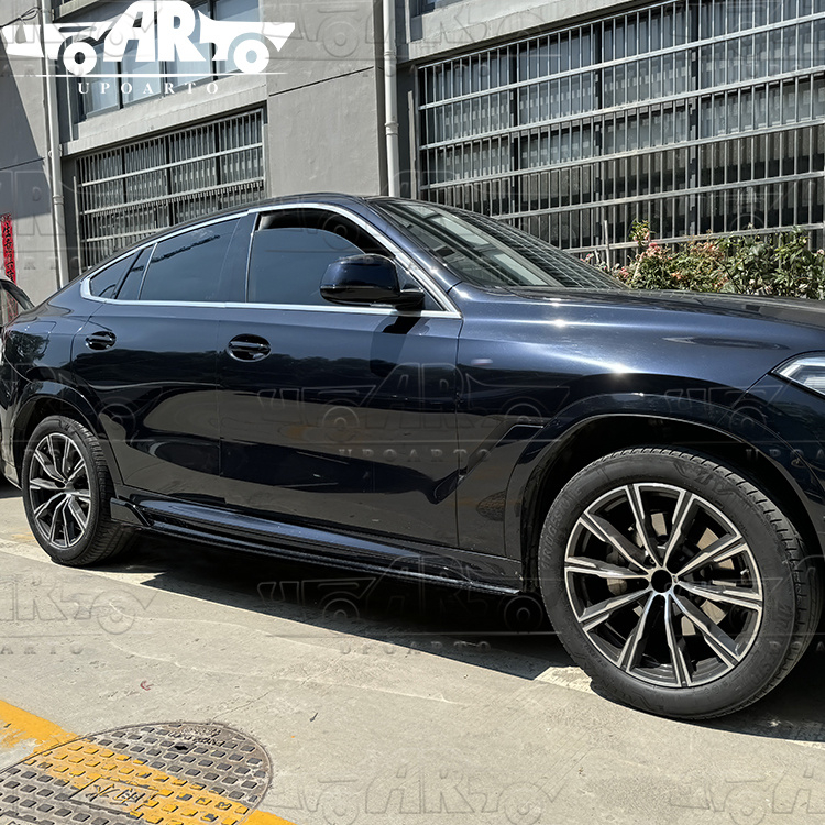 BMW X6 G06 M-Sport Glossy Black Side Skirts 2020-2022