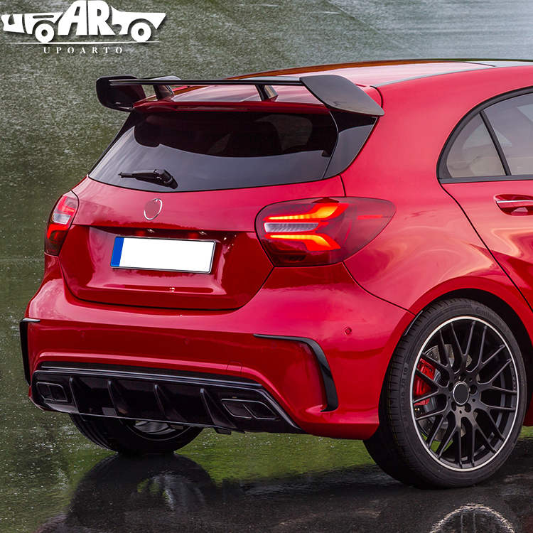 2013-2018 Mercedes Benz A-Class W176 Rear Bumper Splitter Vents Modified Parts