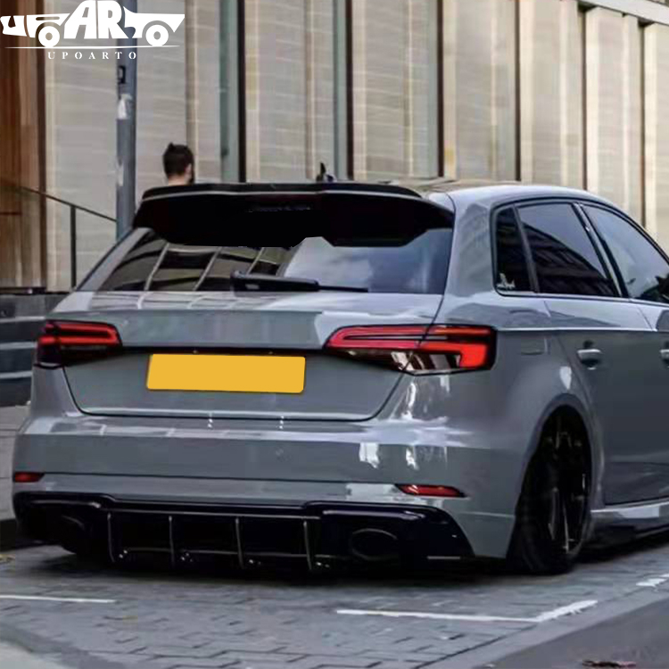 HAOSHENG ABS Sport Style Add-on Rear Boot Spoiler Audi A3 8V Hatchback 2014-2020