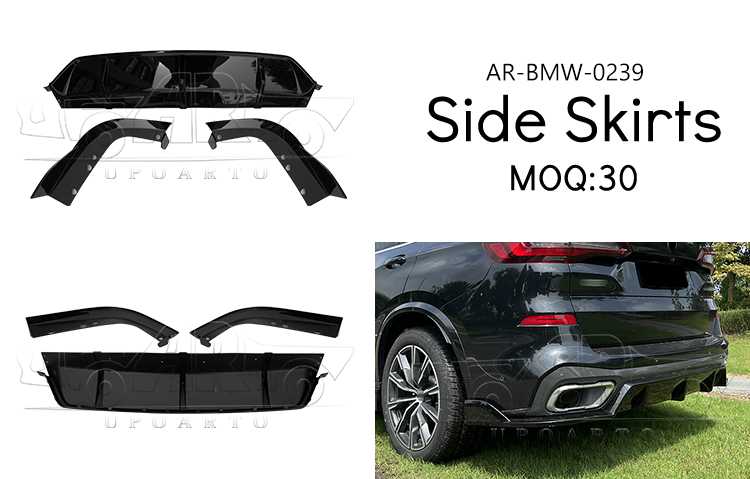 g05 lci rear bumper lip