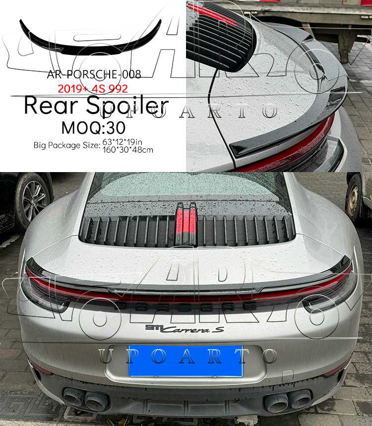 porsche 992 rear spoiler