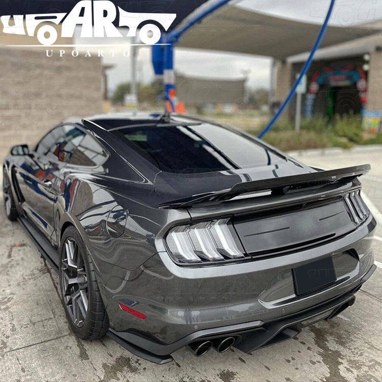 Ford Mustang With Gurney Flap Wicker Bill GT500 Style ABS Rear Spoiler 2015-2021