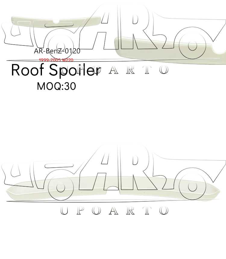 w220 roof spoiler w220 roof spoiler