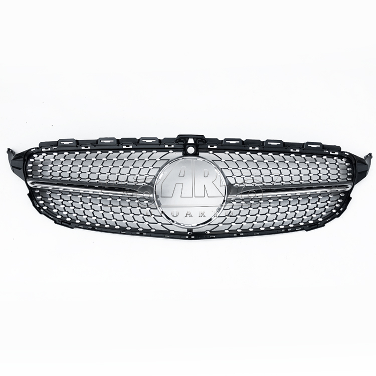 HAOSHENG Plastic Diamond Style Add-on Grille Benz C Class W205 2015-2018