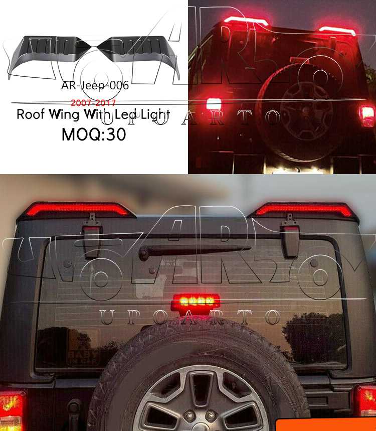 wrangler jl roof spoiler wrangler jl roof spoiler