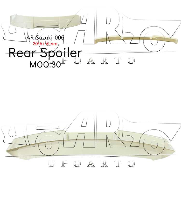 16 Vitara Rear Spoiler
