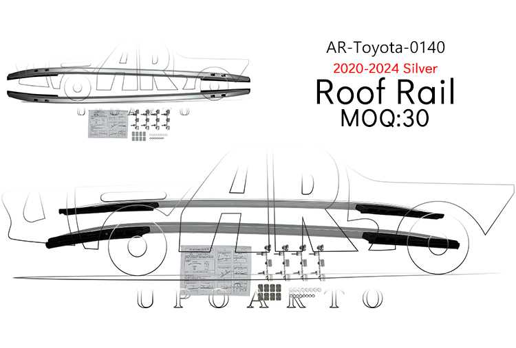 20-24 rav4 car roof rail
