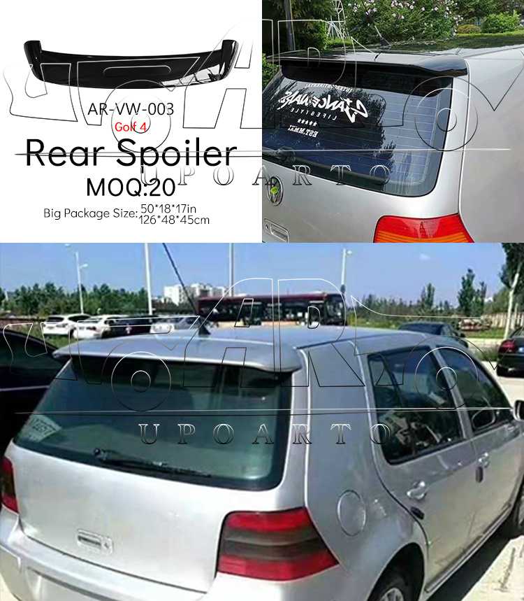 golf 4 roof spoiler