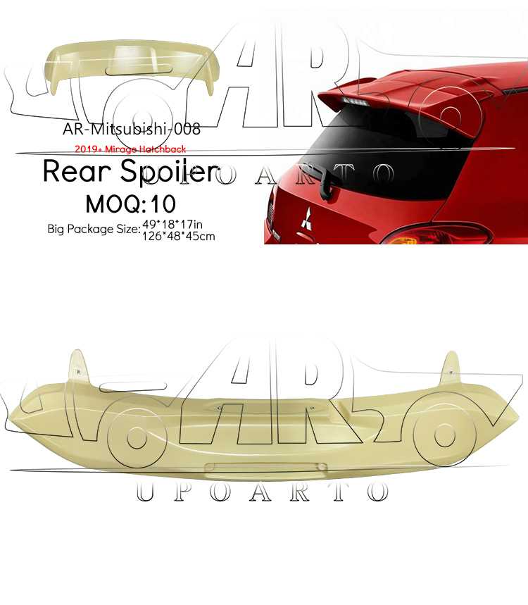 Mitsubishi exterior accessories