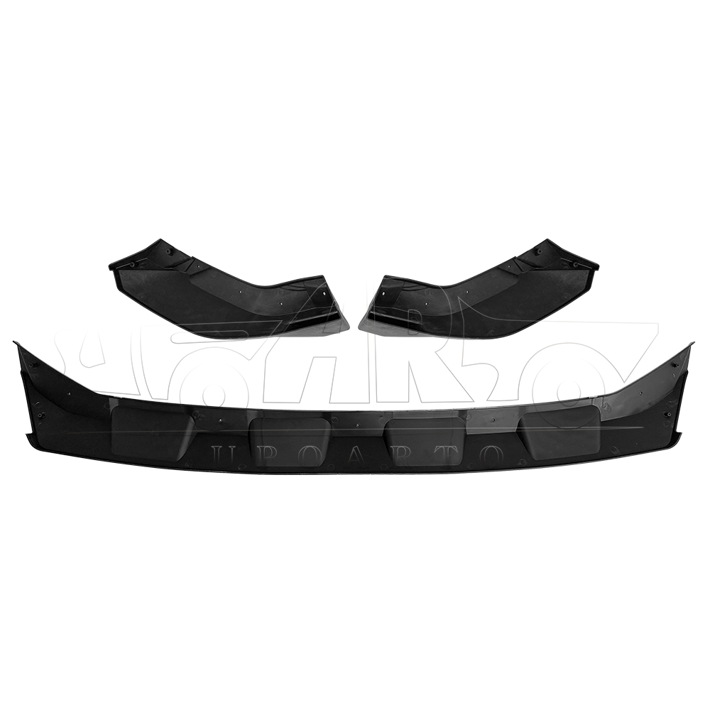 VW T-Roc R R-Line MK1 Facelift Plastic 3 PCS Front Lip Splitter 2021-2025