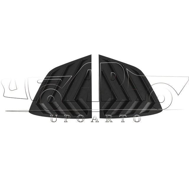 VW Tiguan LWB ABS Rear Side Window Louver Cover 2017-2023