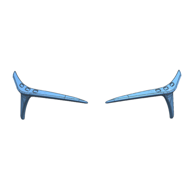 Dodge Charger Widebody Plastic Front Bumper Air Vent Eyelid Cover 2015-2023