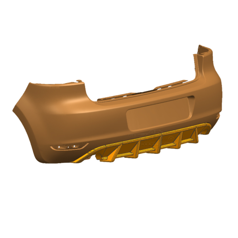 VW Golf 6 MK6 Plastic Without Lamp Rear Lip Diffuser 2008-2013