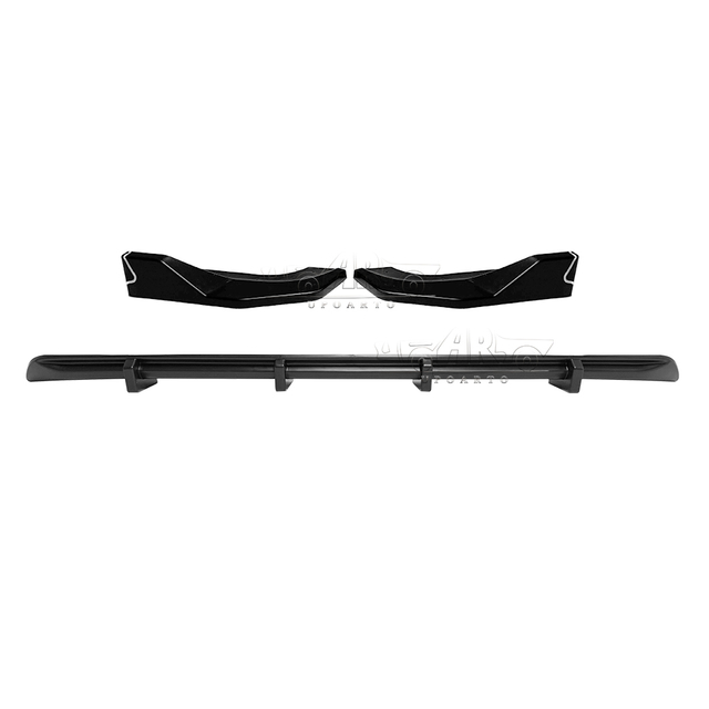 Peugeot Partner Barn Doors Plastic 3 Parts Rear Lip Diffuser 2023+