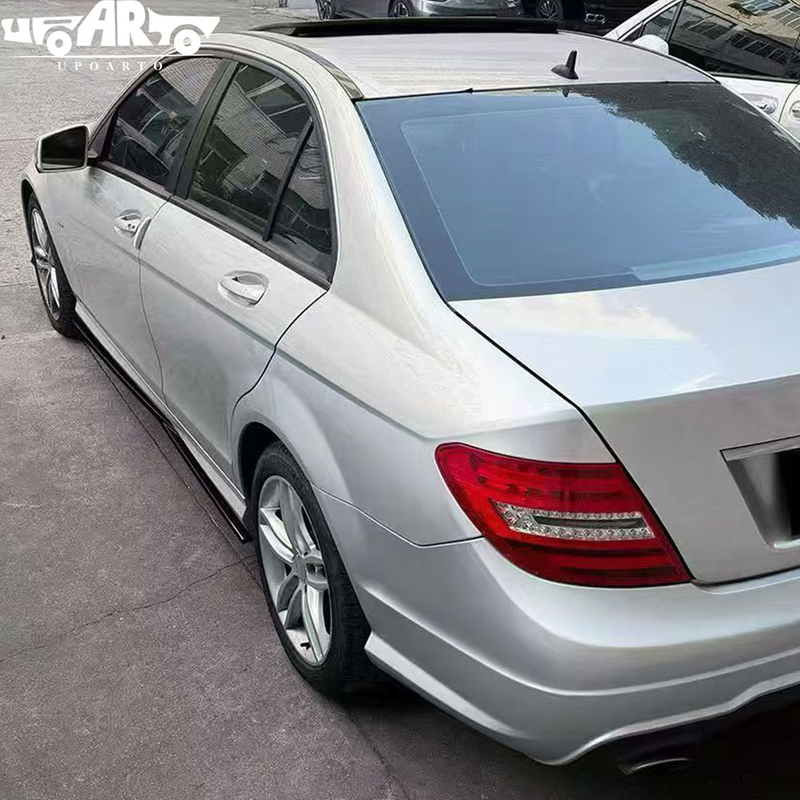 Benz Coupe AMG-Line C204 Estate S204 Sedan W204 Facelift ABS Side Skirt 2011-2015