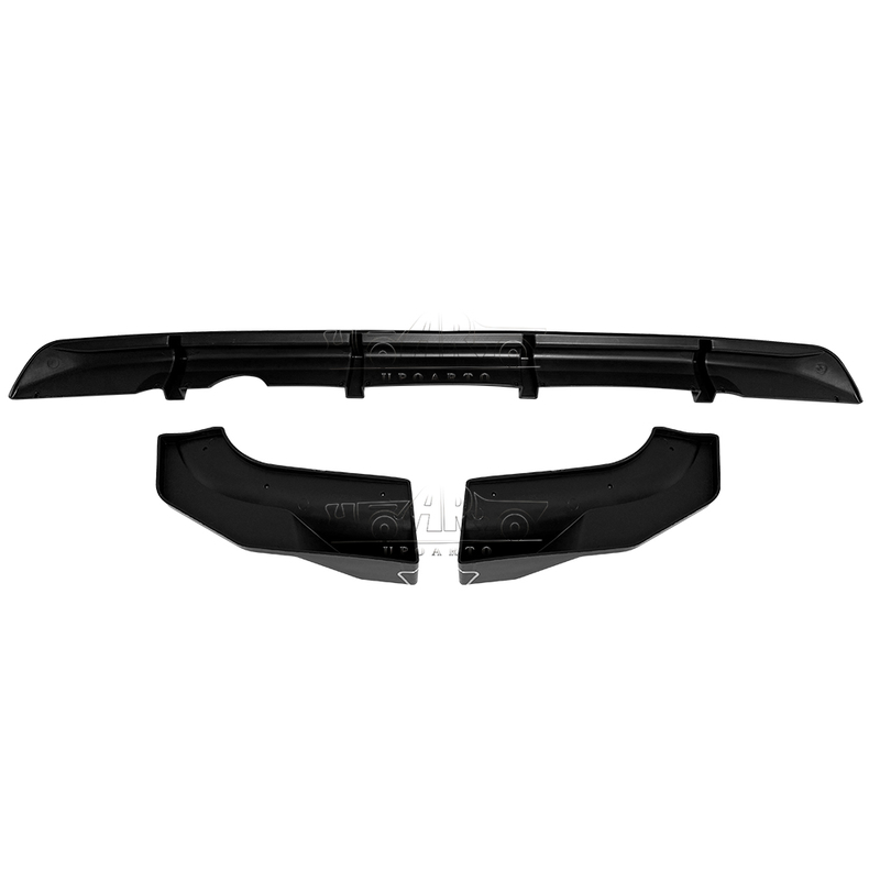 Peugeot Partner Barn Doors Plastic 3 Parts Rear Lip Diffuser 2023+