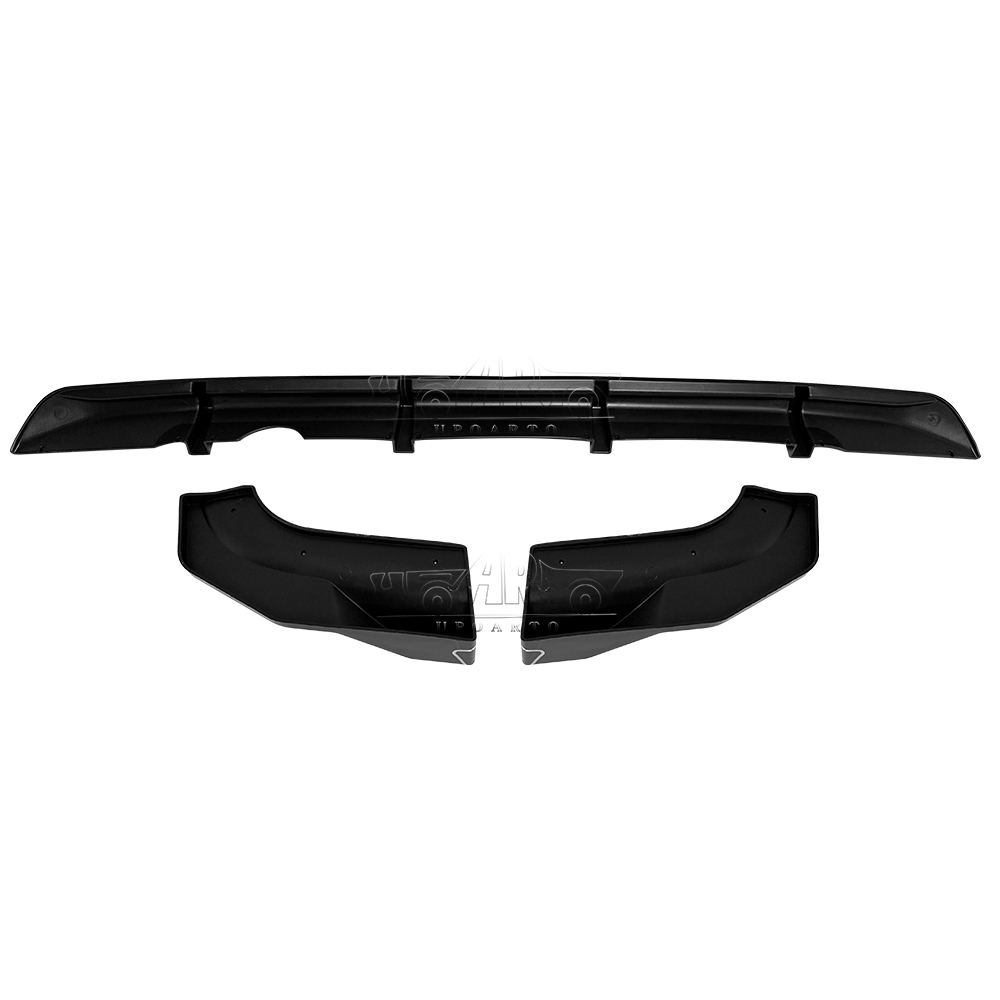 Peugeot Partner Barn Doors Plastic 3 Parts Rear Lip Diffuser 2023+