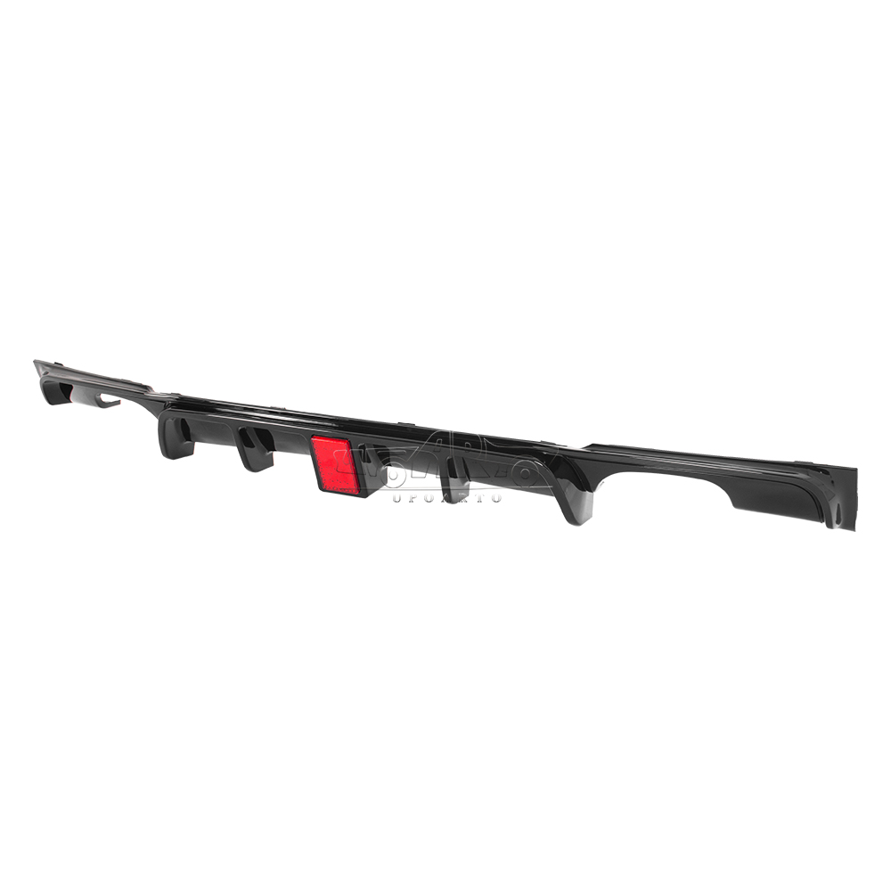 BMW 3 Series F30 F35 M Sport Plastic Left And Right 2 Exhaust Pipes Rear Lip With Led 2012-2018