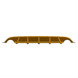 VW Golf 6 MK6 Plastic Without Lamp Rear Lip Diffuser 2008-2013