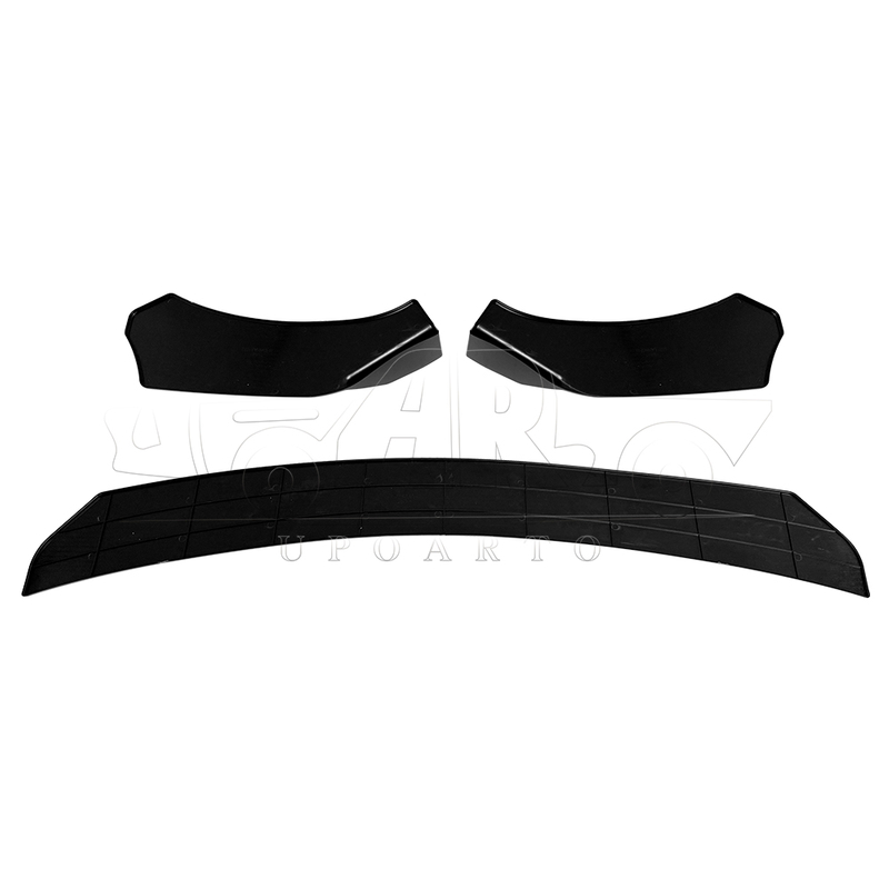 D Style Plastic 3 Parts Universal Front Bumper Lip