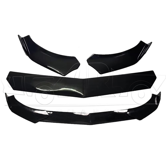 D Style Plastic 3 Parts Universal Front Bumper Lip
