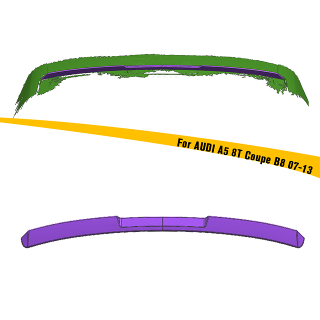 M4 Style ABS Roof Spoiler Audi A5 8T Coupe B8 2007-2013