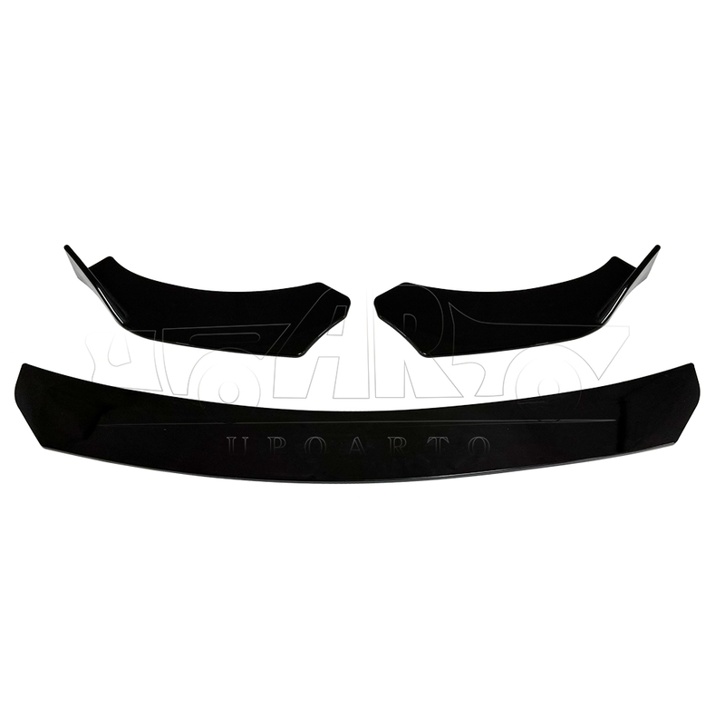 D Style Plastic 3 Parts Universal Front Bumper Lip