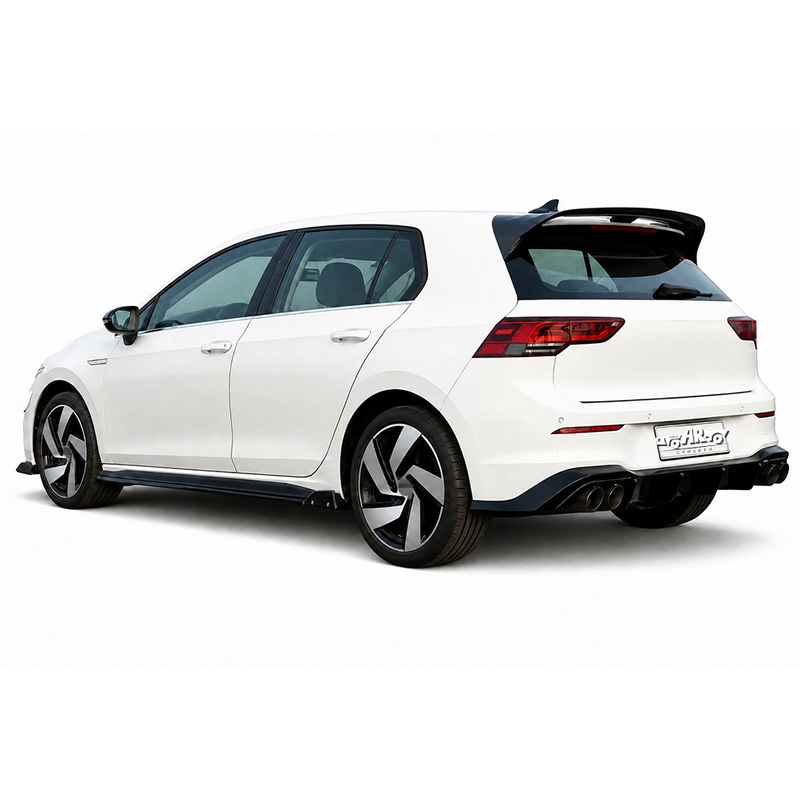 CS Style Plastic Rear Lip VW Golf8 8.5 GTI R-Line GTE