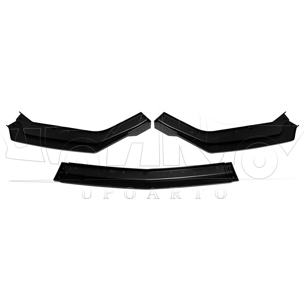 GT Style Plastic 3 Parts Front Lip Ford Mustang 2018-2023