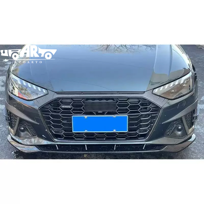 Audi A4 S4 B9 Facelift Plastic Front Lip Front Bumper Air Vent Front Fog Light Eyelid And Front Grill Garnish 2020-2025