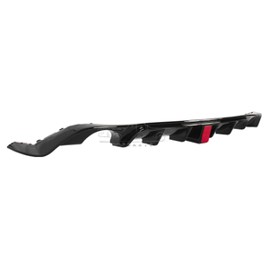 HAOSHENG ABS TCR Style Add-on Rear Bumper Lip With Lamp VW Golf 7.5 MK7.5