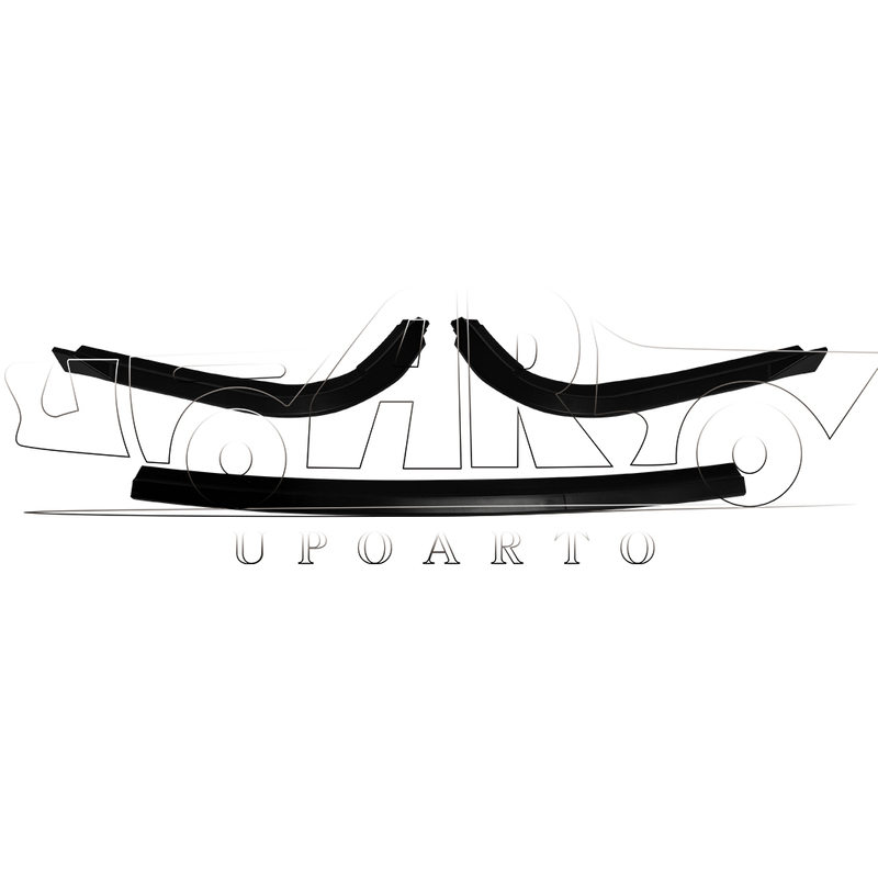 Opel Zafira Life Single Door Car 3 Parts Plastic Rear Lip Diffuser 2019+